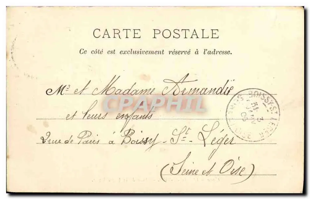 Caen - Das Rathaus - Place de la République — Verleger Brégeon & Cie, Seriennummer nicht sichtbar - Rückseite