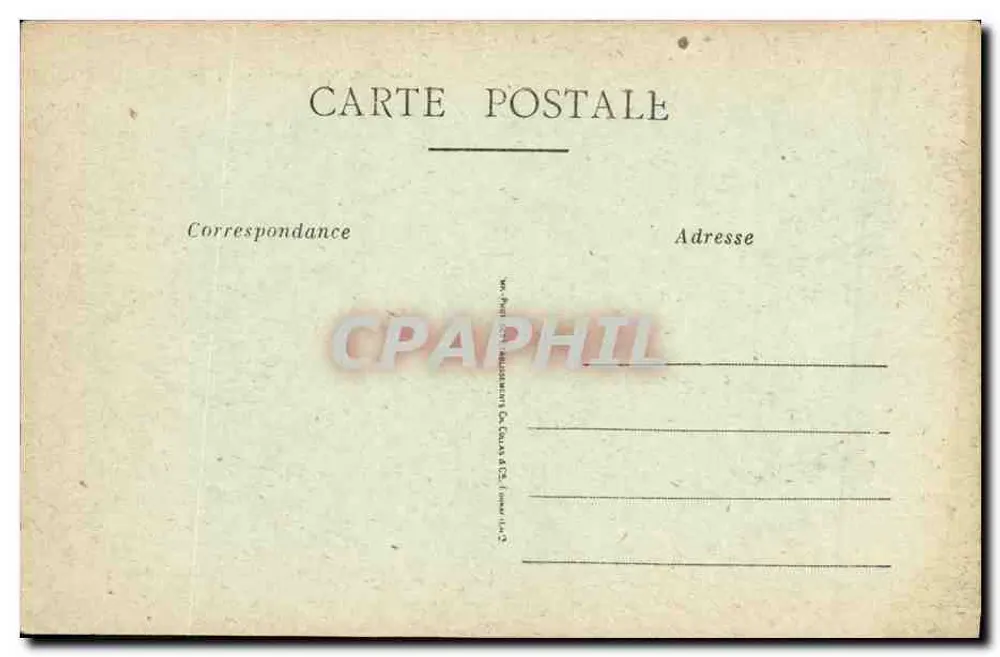 Caen — A Cour do Hotel de Ville — n°105 - Verso