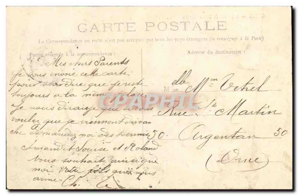 CAEN — O Hotel da Prefeitura — L. D. - Verso