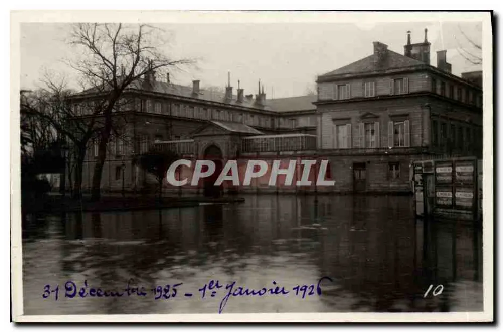 Inundação no castelo de Vincennes — 31 de Dezembro de 1925 - 1º de Janeiro de 1926 — Delassalle & Goyon, Gaen, n°10 - Frente