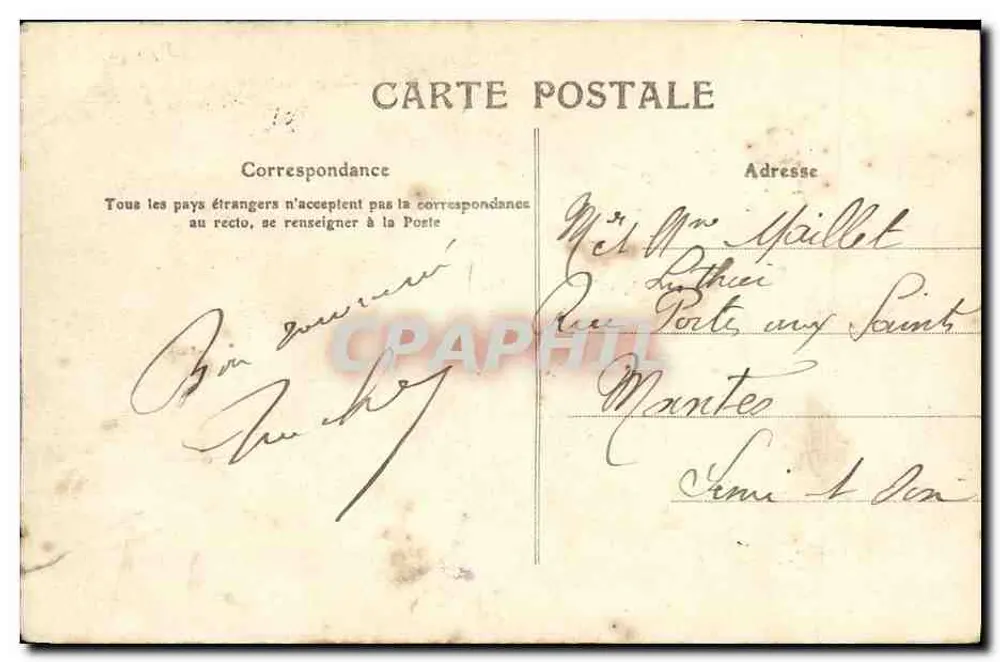 CAEN — Vue générale du Jardin des Plantes — Rép. Française n°89 - Rückseite