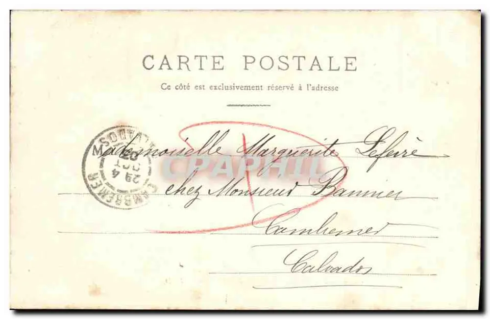 Caen — Die Gewächshäuser des Jardin des Plantes — L. D. - Rückseite