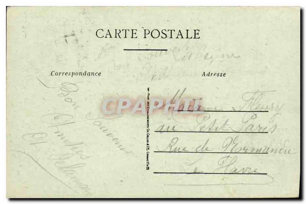 CAEN — Allgemeiner Blick auf den Jardin des Plantes — Verleger nicht sichtbar - Rückseite
