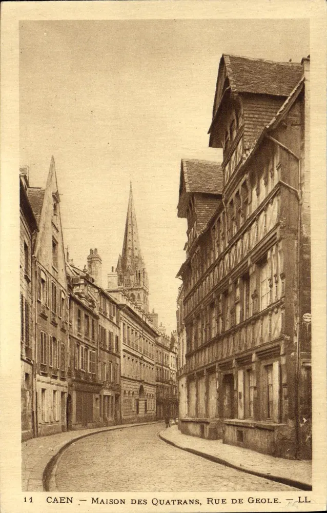 Caen — Haus der Quatrans, Rue de Geôle — LL - Vorderseite