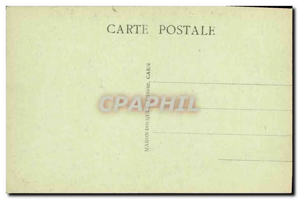Cour da Maison des Qualtrains — Caen — editor MABON-DOCQUEL, Caen - Verso
