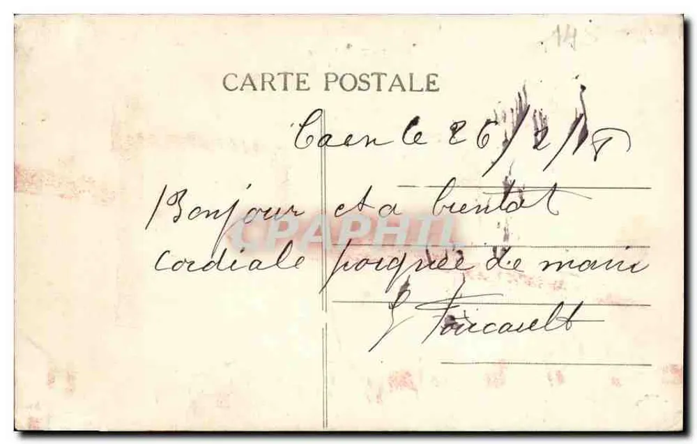 Caen — La Tour Leroy et le Marché Couvert — éditeur P. R. - Rückseite