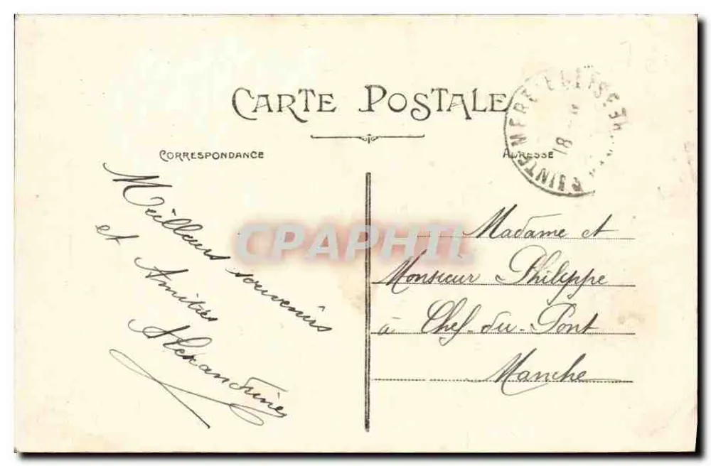 Caen — O Mercado Coberto — Editor C. P. M. n°15 - Verso