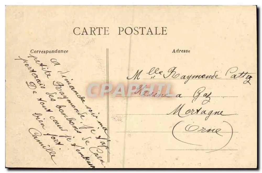 CAEN — Boulevard Saint-Pierre, Mercado de Flores — Galeries Modernes, Honfleur - Verso