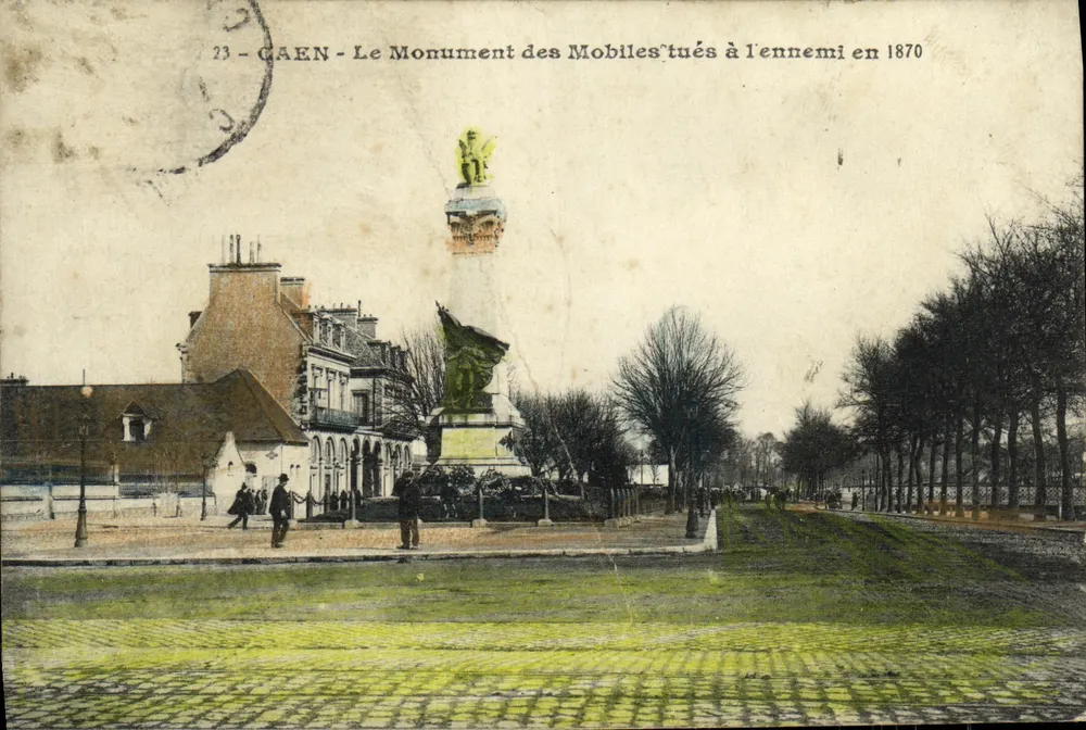 Caen — Der Denkmal der Mobilgardisten, getötet im Kampf gegen den Feind im Jahr 1870 - Vorderseite