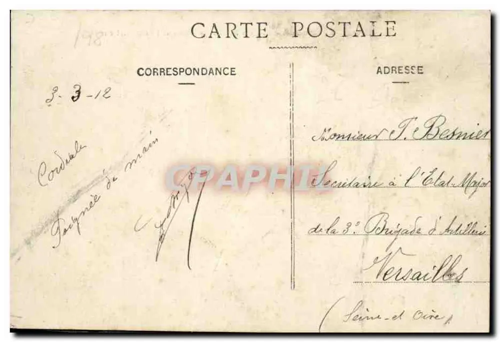 Caen — Der Denkmal der Mobilgardisten, getötet im Kampf gegen den Feind im Jahr 1870 - Rückseite
