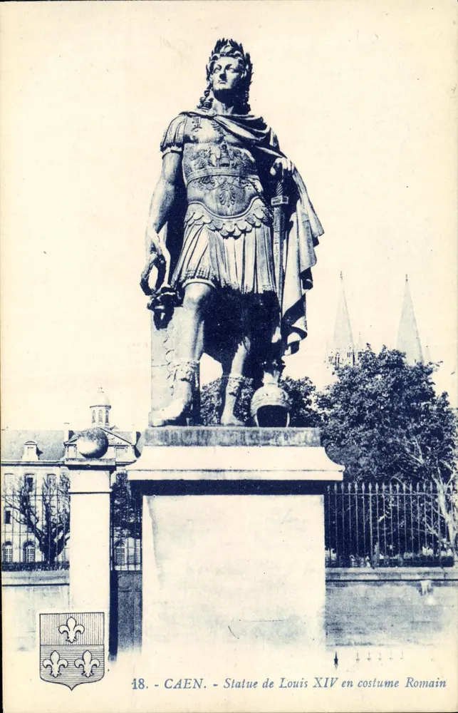 CAEN — Statue von Louis XIV im römischen Kleid — G. Armand, n°18 - Vorderseite