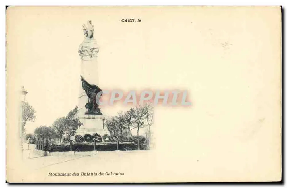 CAEN, le Monument des Enfants du Calvados — éditeur imprimeur non visible, n° de série non lisible - Vorderseite
