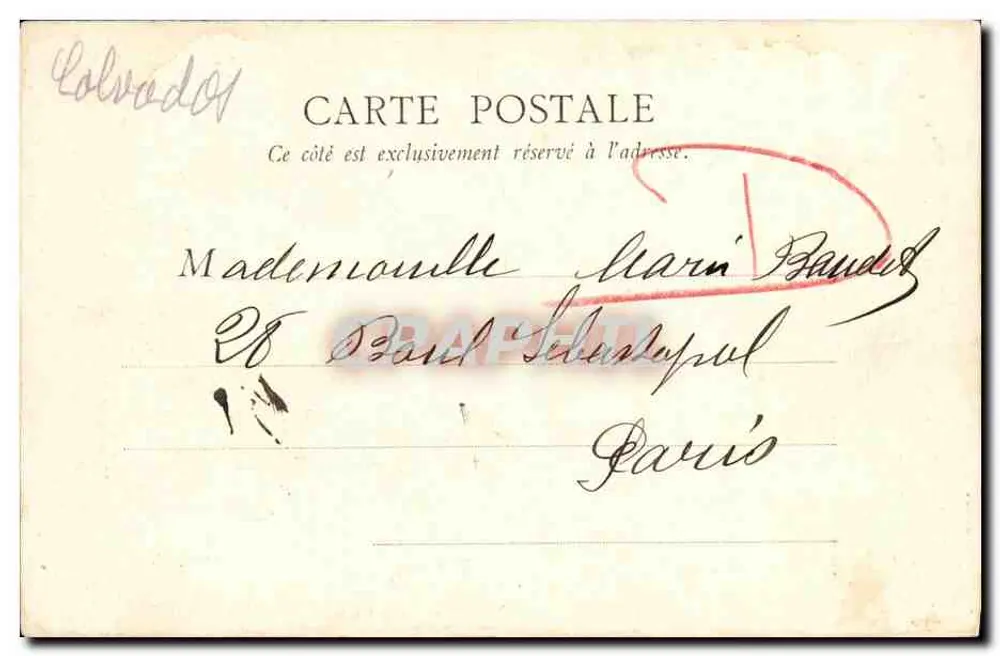 Denkmal für die Kinder des Calvados — Caen — B.F., Paris - Rückseite