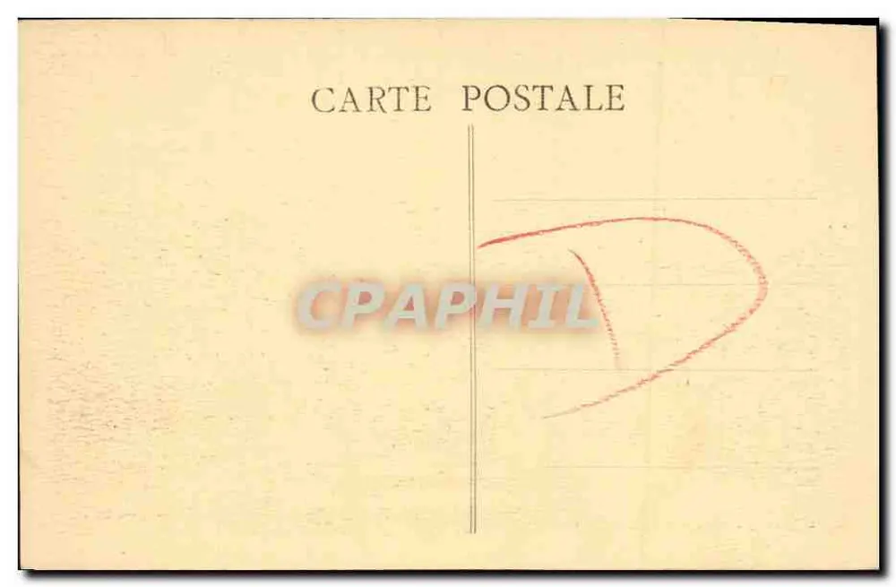 Caen — Fonte das Três Graças — Phototypie Combier, Macon - Verso