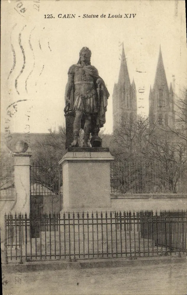 Caen - Estátua de Luís XIV — editor anônimo, n° de série 125 - Frente