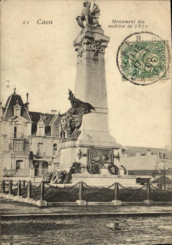 Caen — Monument des mobiles de 1870 — E.J. n°21 - Frente