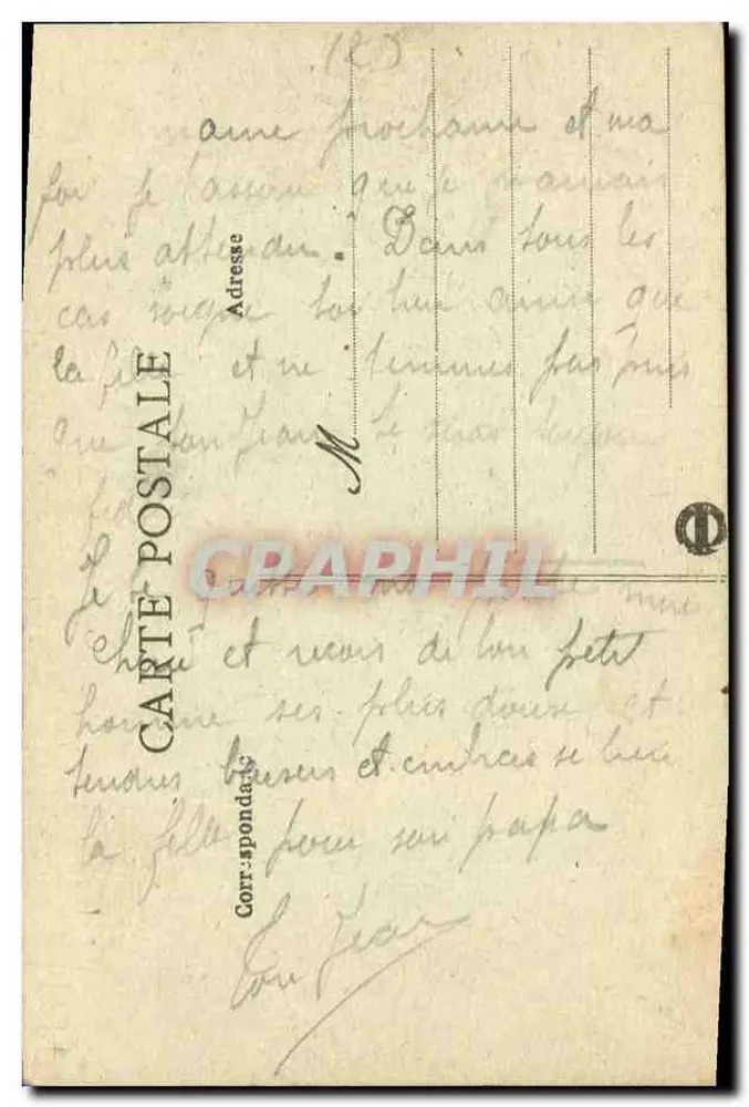 Caen - O Liceu - Estátua de Luís XIV — editor Nommattes-Guilvets, n° 47 - Verso