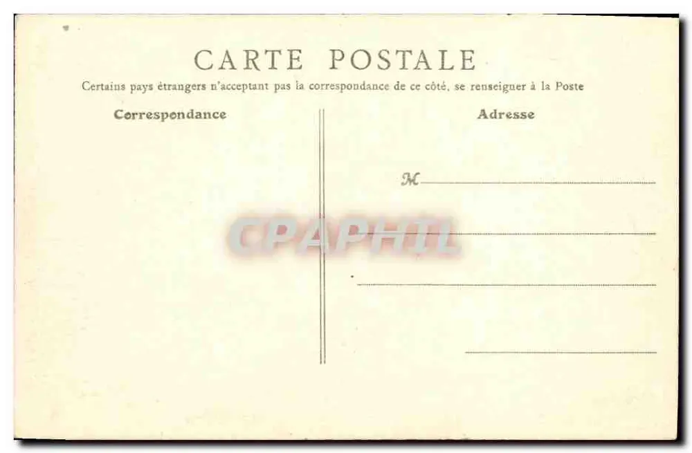 Caen (Calvados) — Cour do Museu dos Antigos — G. F. Paris, n° 106 - Verso