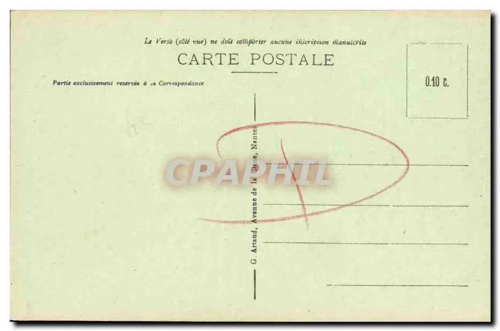 CAEN - Palast der Justiz, neugriechischer Stil - Ein portikusartiges Säulenportal - Rückseite