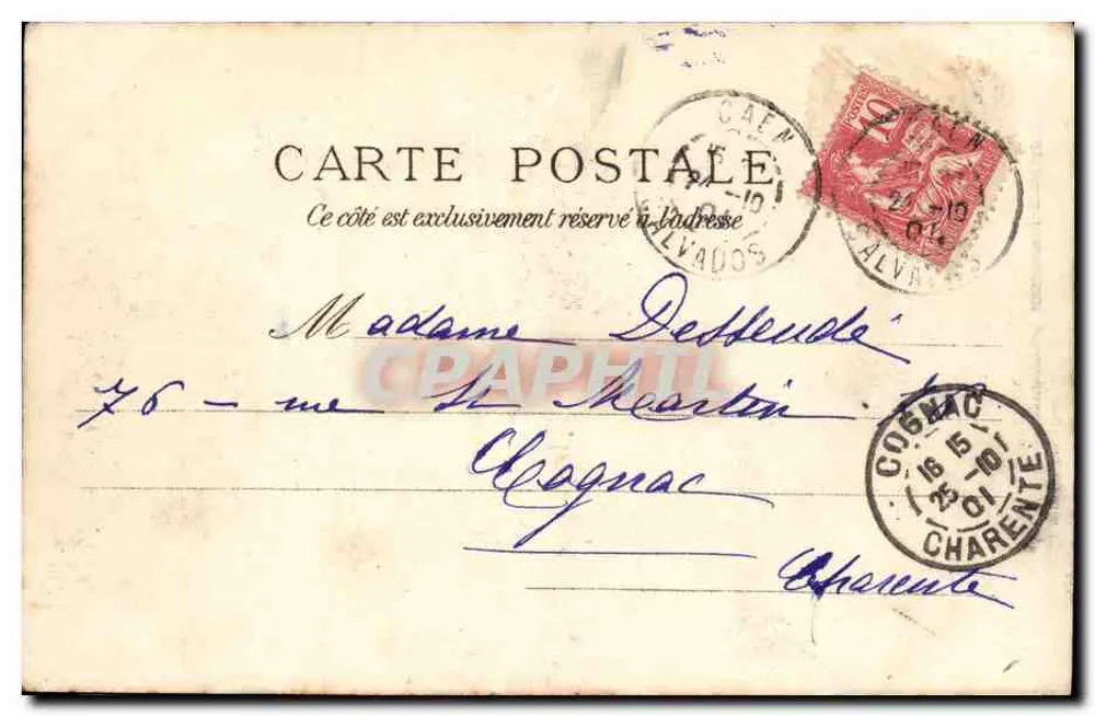 Caen - Palast der Gerechtigkeit — J. Brecchet, Verlag, Nr. 163 - Rückseite