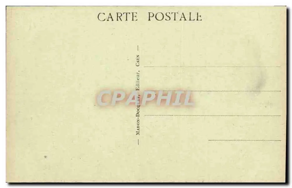 Caen - Palast der Gerechtigkeit und Place Saint-Sauveur — Mabon-Docquier, Caen, Nr. 45 - Rückseite