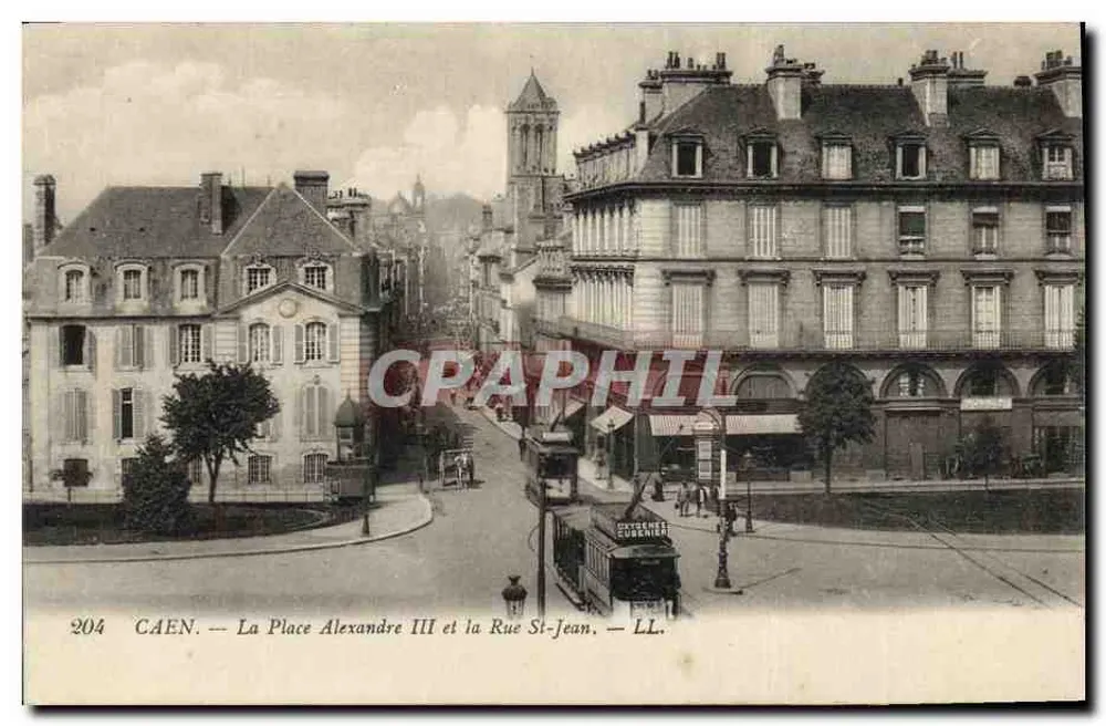 Caen — Place Alexandre III und Rue St-Jean — LL. n°204 - Vorderseite