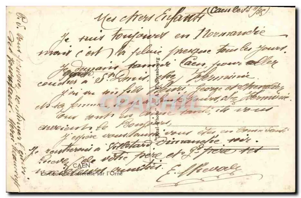 Pont sobre a Orne em Caen — editor L'AP - Verso