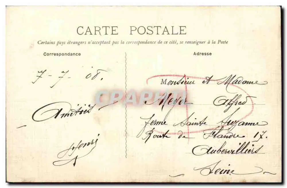 Caen — A Ponte — Editor desconhecido, n° 22 - Verso