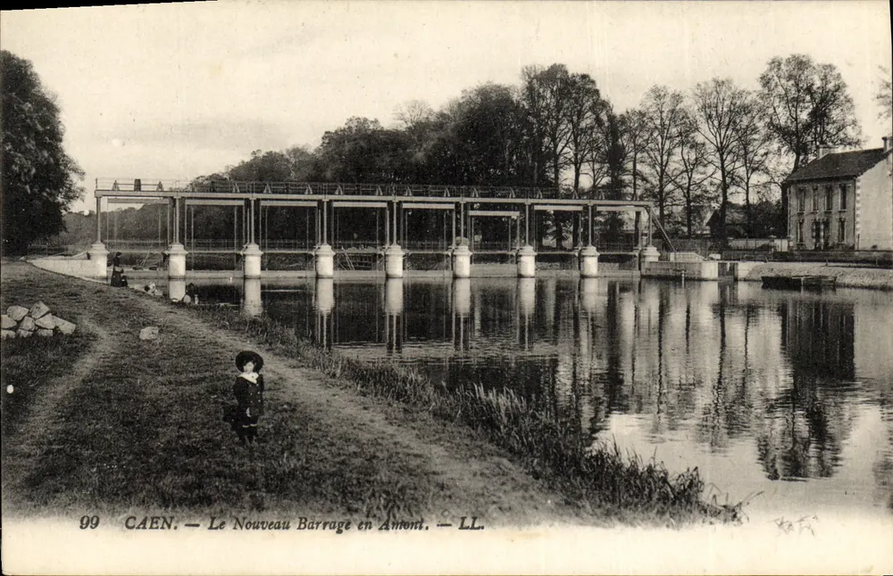 CAEN — Der Neue Staudamm Aufwärts — LL. — Nr. 99 - Vorderseite