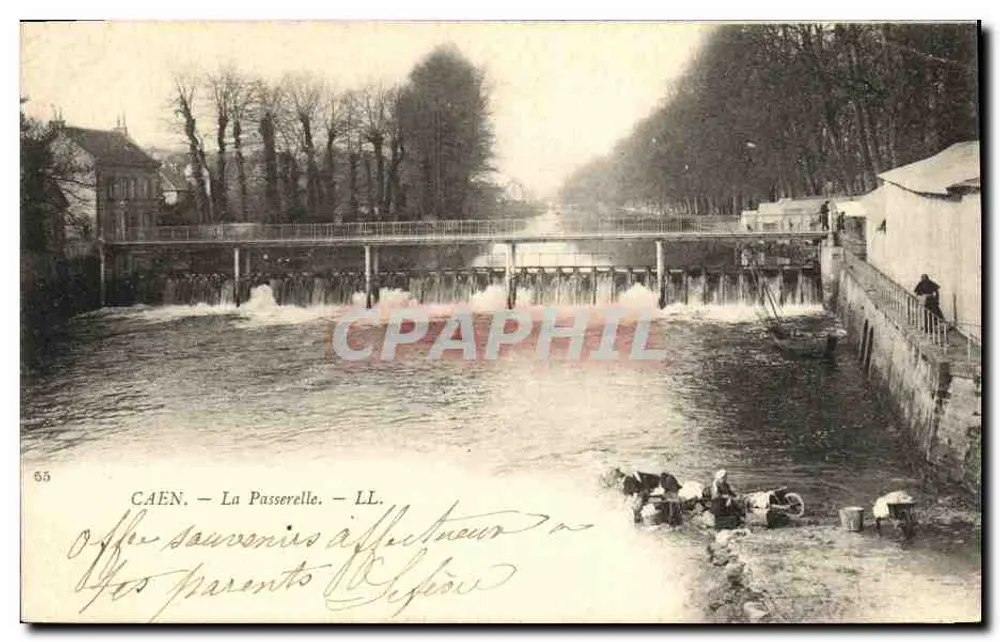 CAEN — La Passerelle — LL. Éditeur LL, n° 55 - Anverso