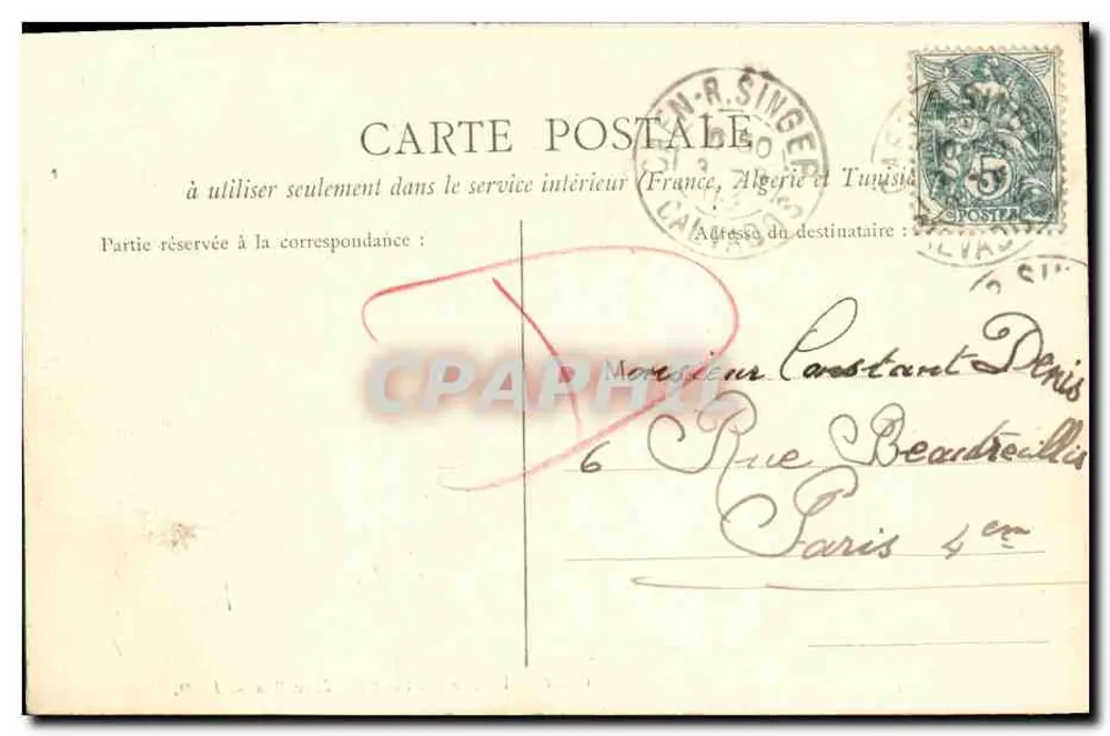 Caen — A Orne no Ponte de Vaucelles — L. D. - Verso