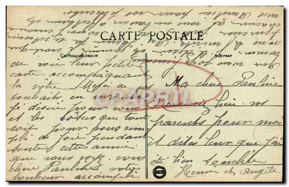 CAEN - Der Orne-Staudamm — Sammlung J. V. — Verlag: J. V. (Drucker) - Rückseite
