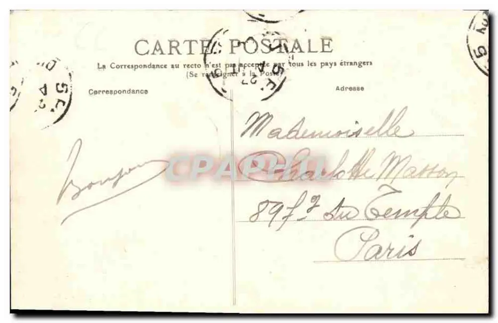 Caen — Pont sobre a Orne — editor B. G. F. L., Issy (Seine) - Verso