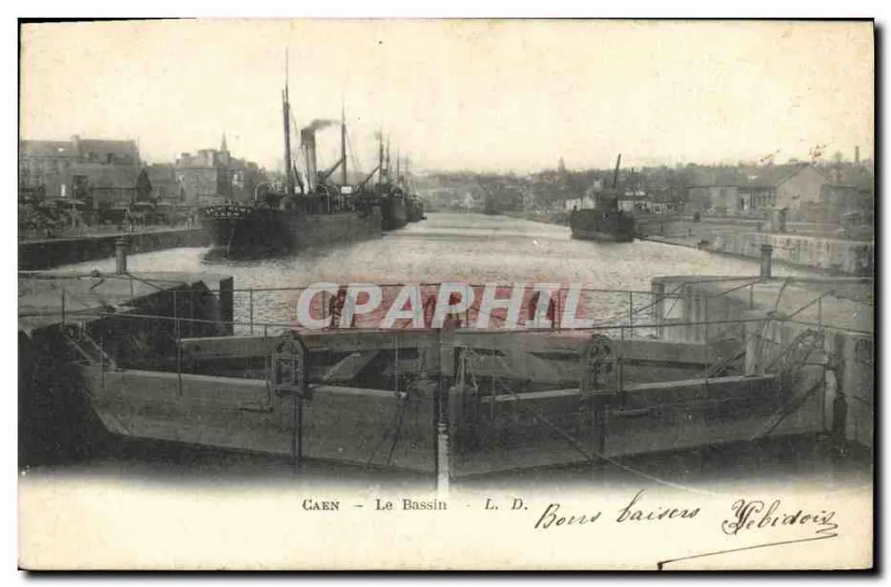 Caen - O Bassin - L. D. - Bons baisers d'Ybidey - Frente