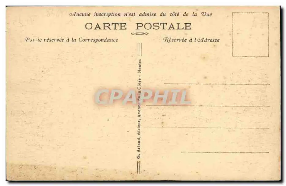 Caen — Der neue Hafenbecken — Edition Nicolas Moulin, Rue de la Gare, Caen - Rückseite
