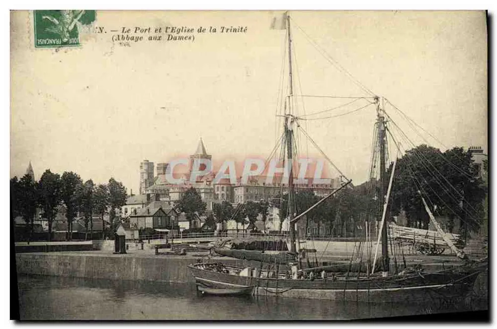 Der Hafen und die Kirche der Dreifaltigkeit — (Abbaye aux Dames) — Verleger unbekannt - Vorderseite