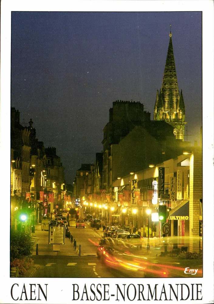 Caen — beleuchtete Rue St-Pierre — Editions Normandie, Le Goubey - Vorderseite
