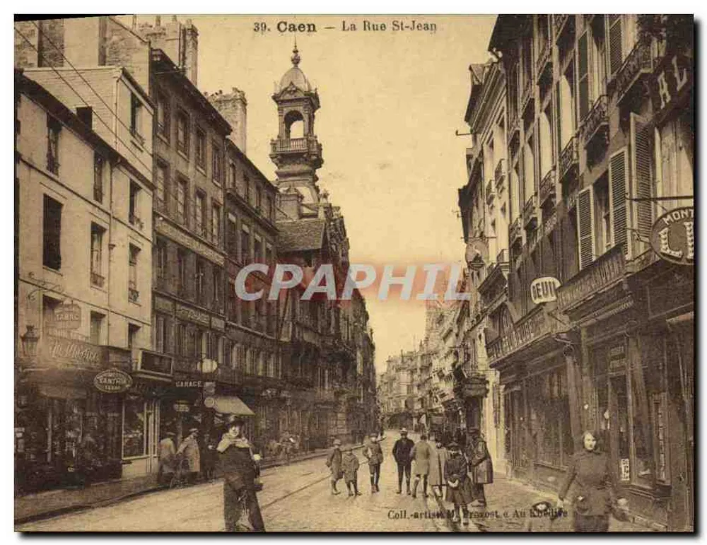 Caen — La Rue St-Jean — Sammlung Künstler M. Brassoet & Au Chélide - Vorderseite