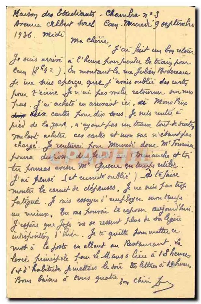 CAEN — Rue Saint-Pierre — CPHAPHIL - Verso