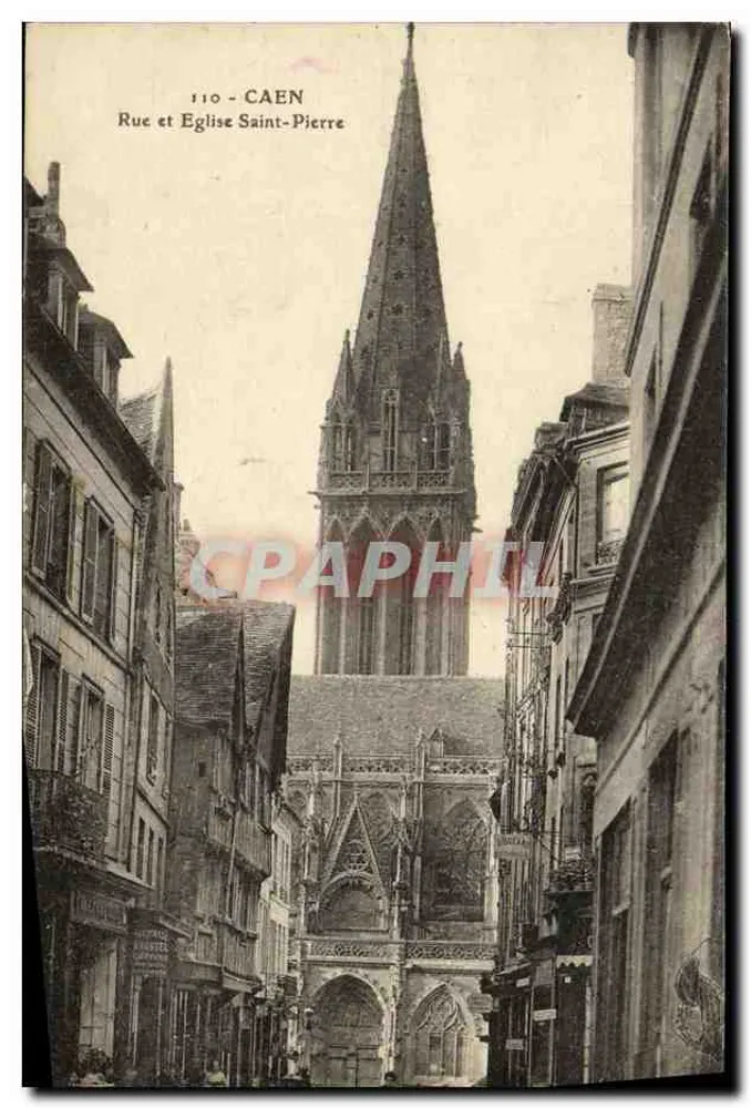 Caen — Rua e Igreja de São Pedro — Craphil - Frente