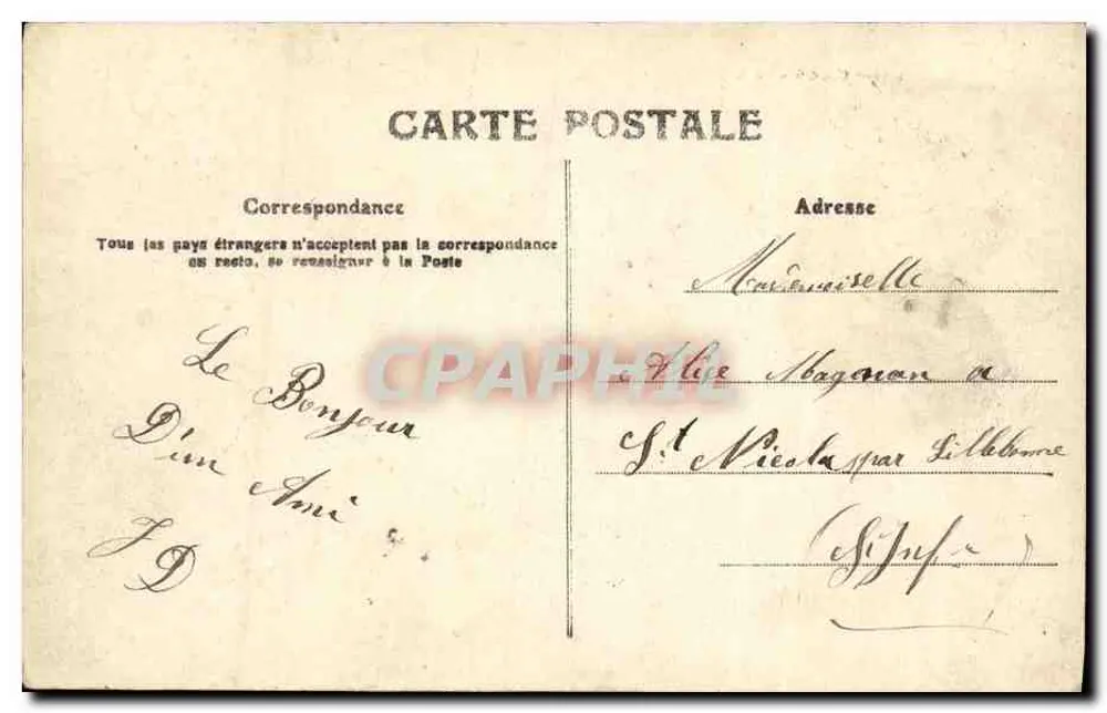 CAEN - La Rue St-Jean — vista della strada con la cattedrale in fondo — editore Tifont, n° 157 - Verso