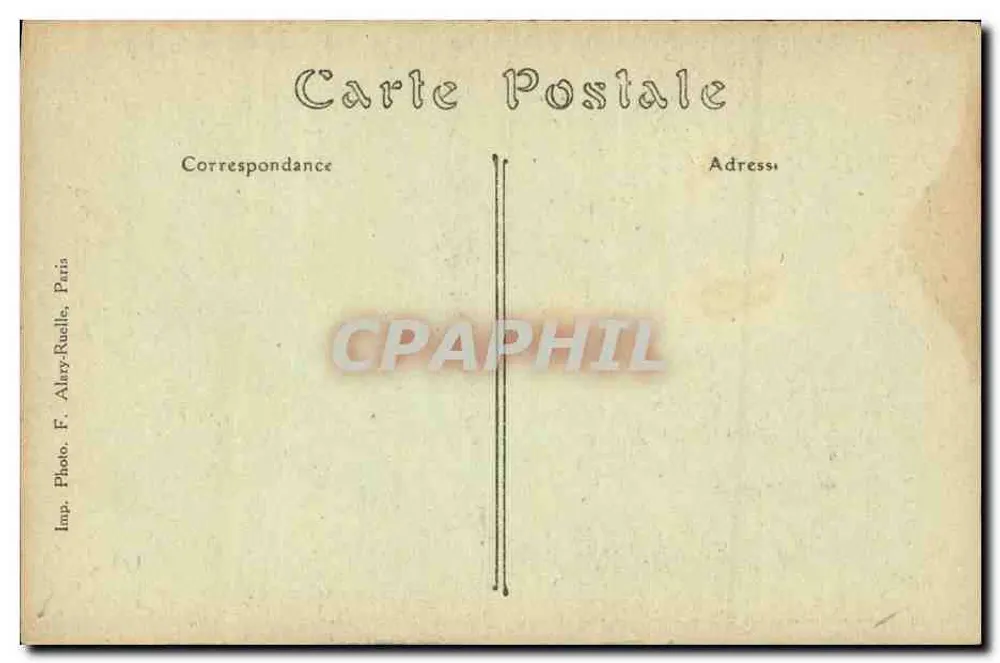 Caen — Straße St-Pierre und Apsis der St-Sauveur — M.C.F.L. Paris - Rückseite