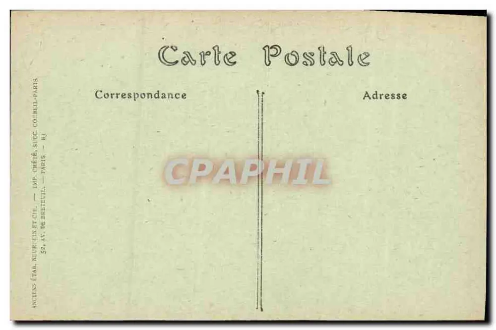 Caen — La Rue Froide und der Turm von Saint-Sauveur — ND Phot. - Rückseite