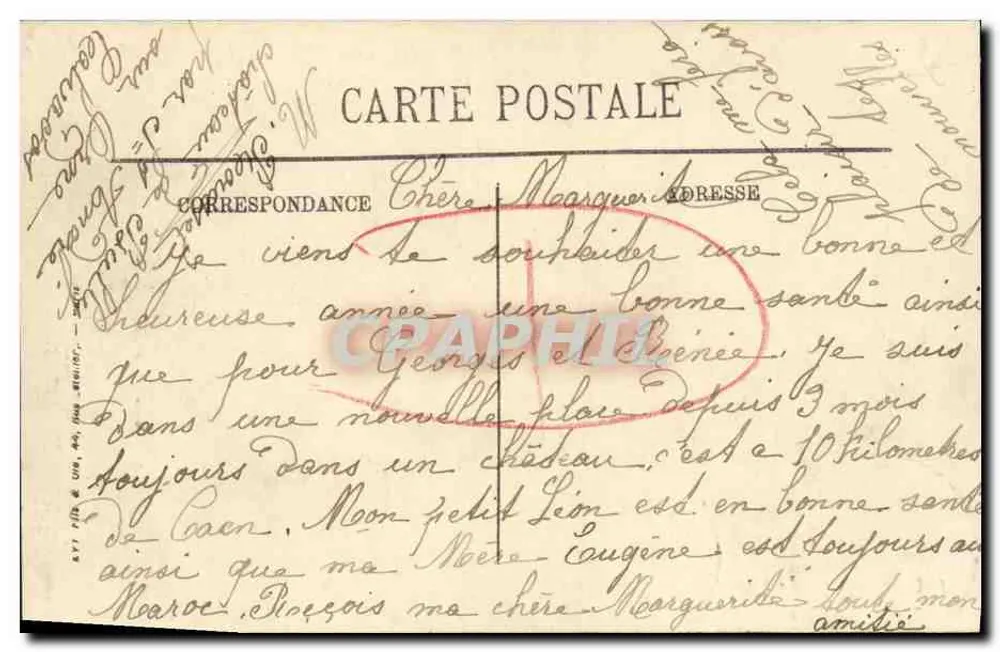 CAEN — O Château dos Homens de Armas — LL. — n° 134 - Verso