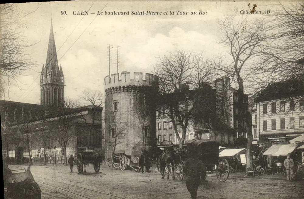 CAEN — Der Boulevard Saint-Pierre und die Tour au Roi — Sammlung AD - Vorderseite
