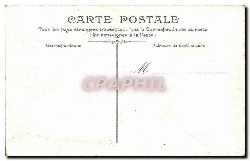 CAEN - A Torre Leroy — vista urbana com edifício medieval e igreja — editora não identificada - Verso