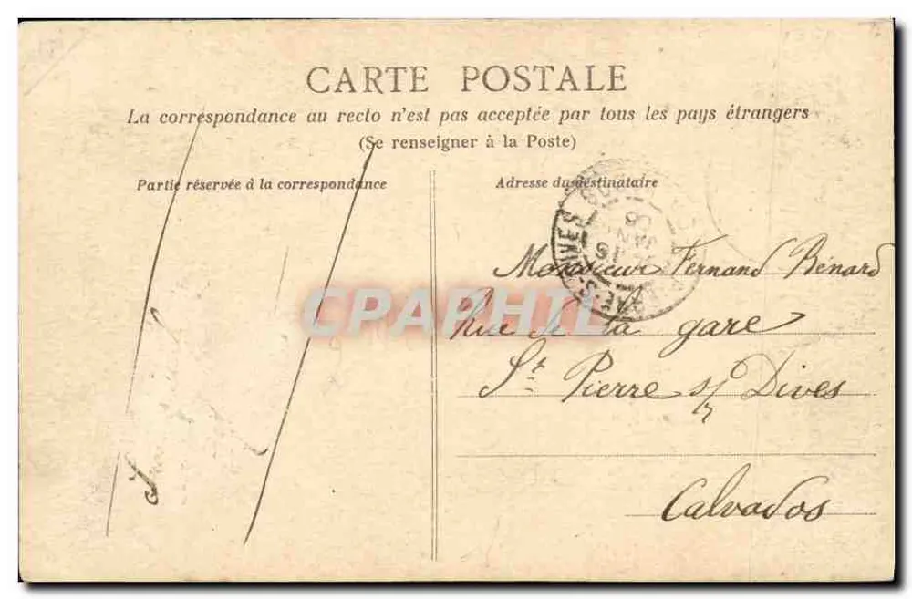 CAEN — O Palácio da Universidade — Editor: C. P. A. (nº 37) - Verso