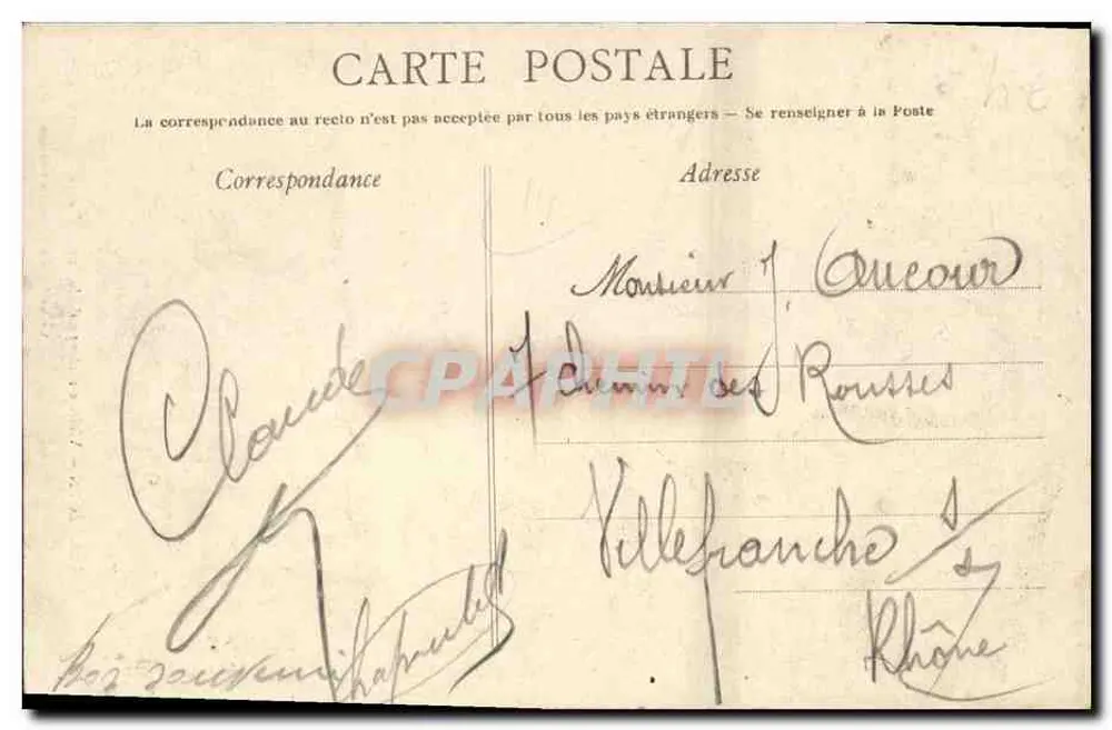 CAEN — Alte Häuser in der St-Pierre-Straße — Sammlung der Nouvelles Galeries, Caen - Rückseite