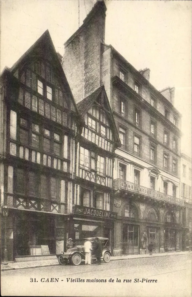 Caen - Alte Häuser der Straße St-Pierre — Verleger Jacques Line, Nr. 31 - Vorderseite