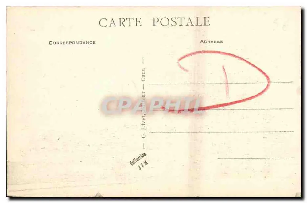 Caen - Alte Häuser der Straße St-Pierre — Verleger Jacques Line, Nr. 31 - Rückseite